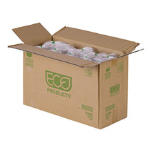 Load image into Gallery viewer, Renewable and Compostable Round Deli Containers, 8 oz, Clear, Plastic, 50/Pack, 10 Packs/Carton
