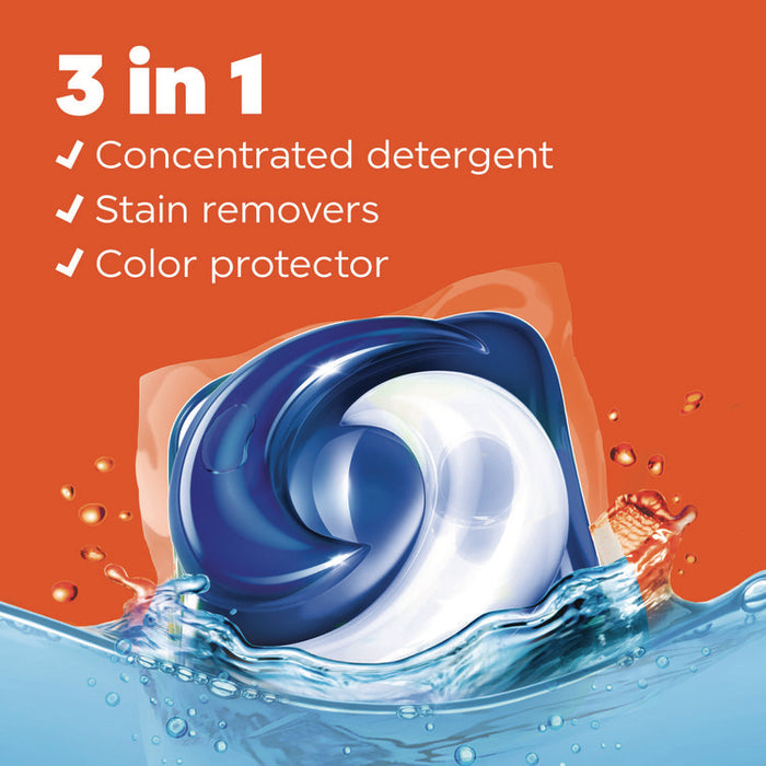 PODS Laundry Detergent, HE Compatible, Clean Breeze, 36 oz Tub, 42 Pacs/Tub