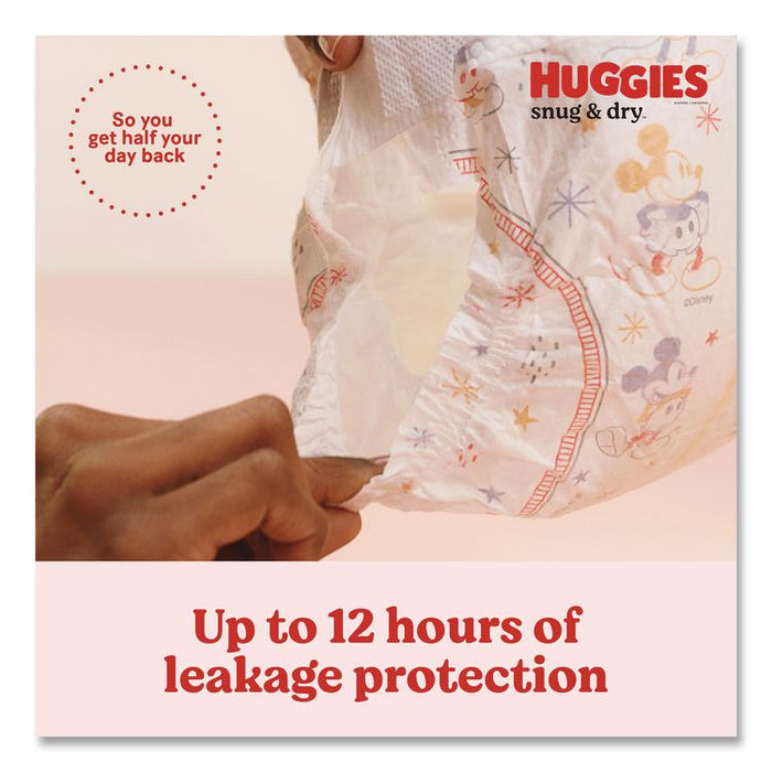 Snug and Dry Diapers, Size 4, 22 lbs to 37 lbs, 150/Carton