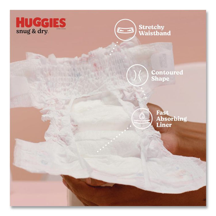 Snug and Dry Diapers, Size 4, 22 lbs to 37 lbs, 150/Carton