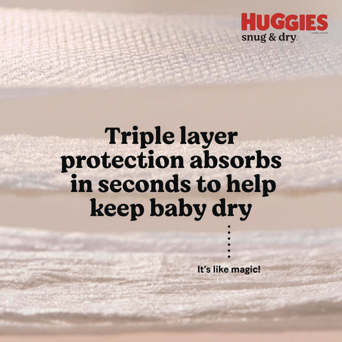 Snug and Dry Diapers, Size 2, 12 lbs to 18 lbs, 116/Carton