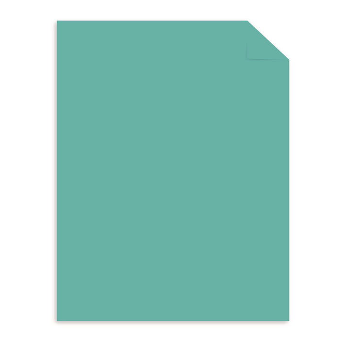 Color Cardstock -"Punchy Pastels" Assortment, 65 lb Cover Weight, 8.5 x 11, Breezy Blue, 100/Pack