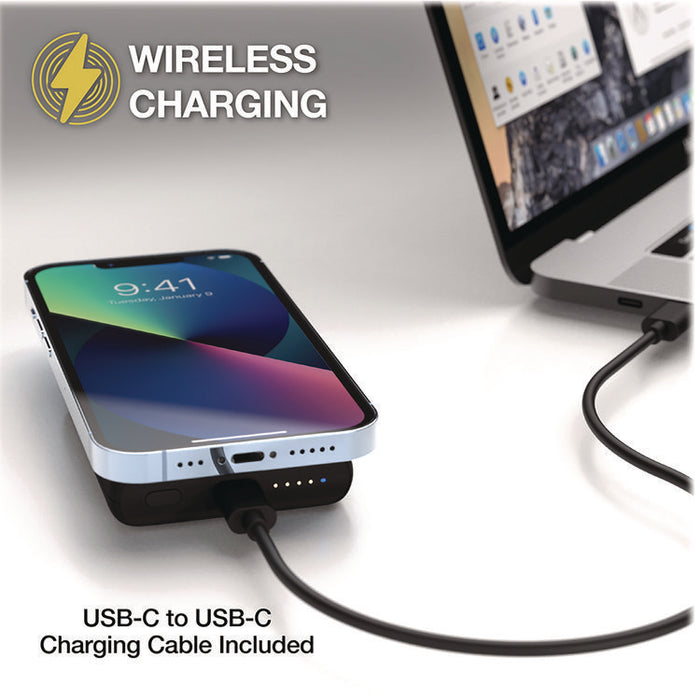 GoBat MagSafe Wireless Power Bank, 10 W, Black