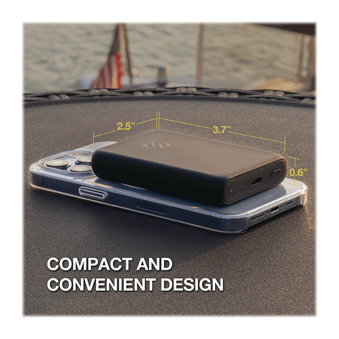 GoBat MagSafe Wireless Power Bank, 10 W, Black