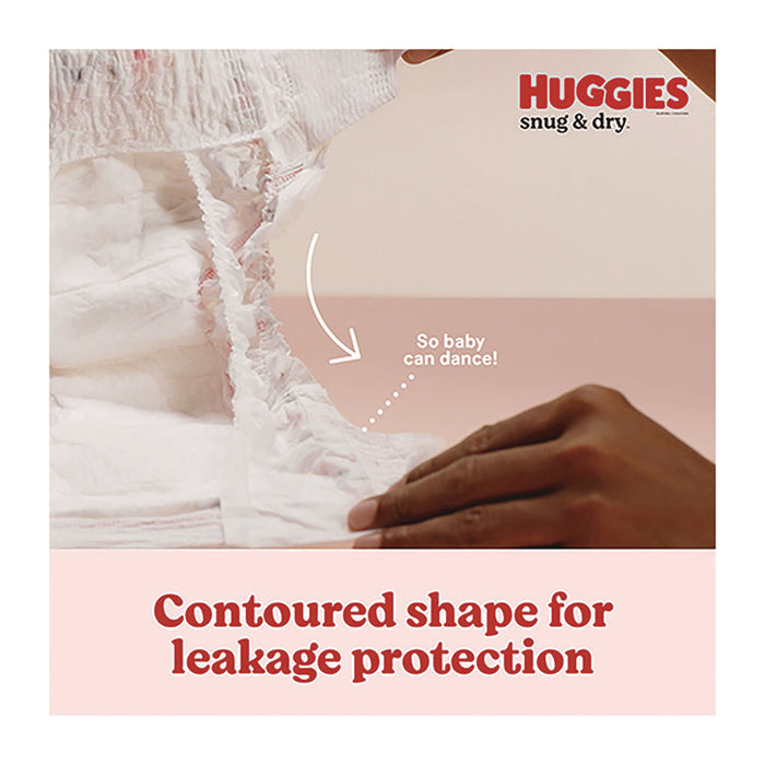 Snug and Dry Diapers, Size 1, 8 lbs to 14 lbs, 128/Carton
