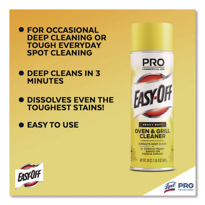 Oven and Grill Cleaner, 24 oz Aerosol  Spray, 6/Carton