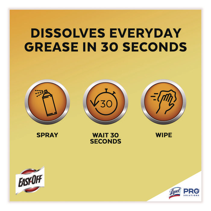 Fume Free Max Oven Cleaner, Foam, Lemon, 24 oz Aerosol Spray, 6/Carton
