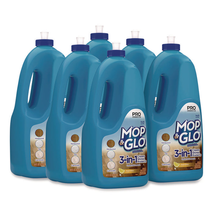 Ready to Use Multi-Surface Floor Cleaner, Fresh Citrus Scent, 64 oz Bottle, 6/Carton