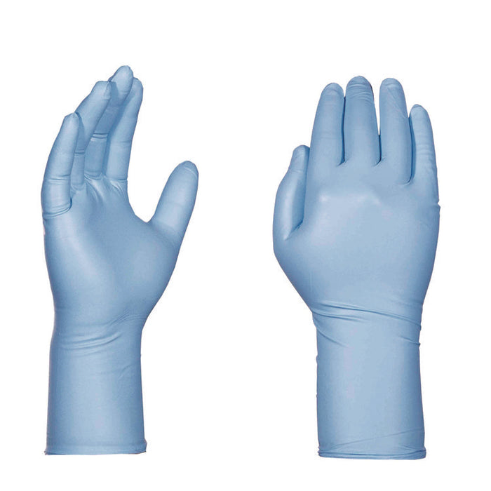 Blue Nitrile Exam Gloves, Powder-Free, Medium, 8 mil Thick, 11.6" Long, Blue, 50/Box, 10 Boxes/Carton