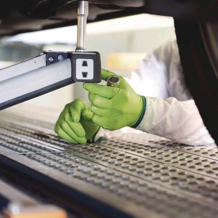 Heavy-Duty Industrial Nitrile Gloves, Powder-Free, Medium, 8 mil Thick, 9.5" Long, Green, 100/Box, 10 Boxes/Carton