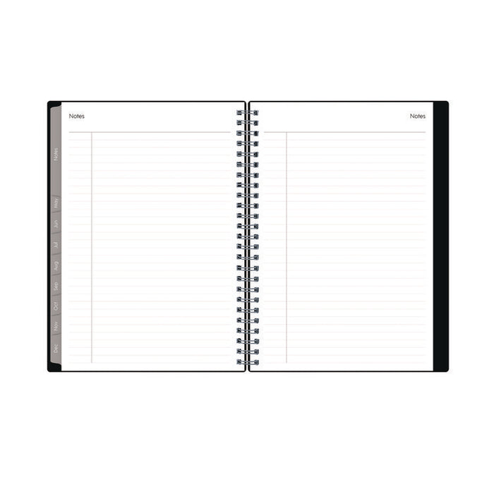Enterprise Weekly/Monthly Notes Planner, 8.63" x 5.88", Black Cover, 12-Month (Jan to Dec): 2026