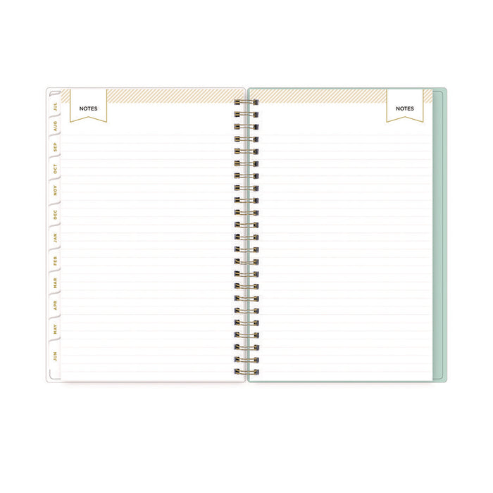 Day Designer "Secret Garden Mint" Academic Year Weekly/Monthly Notes Planner, 8 x 5, 12-Month (July to June): 2025-2026