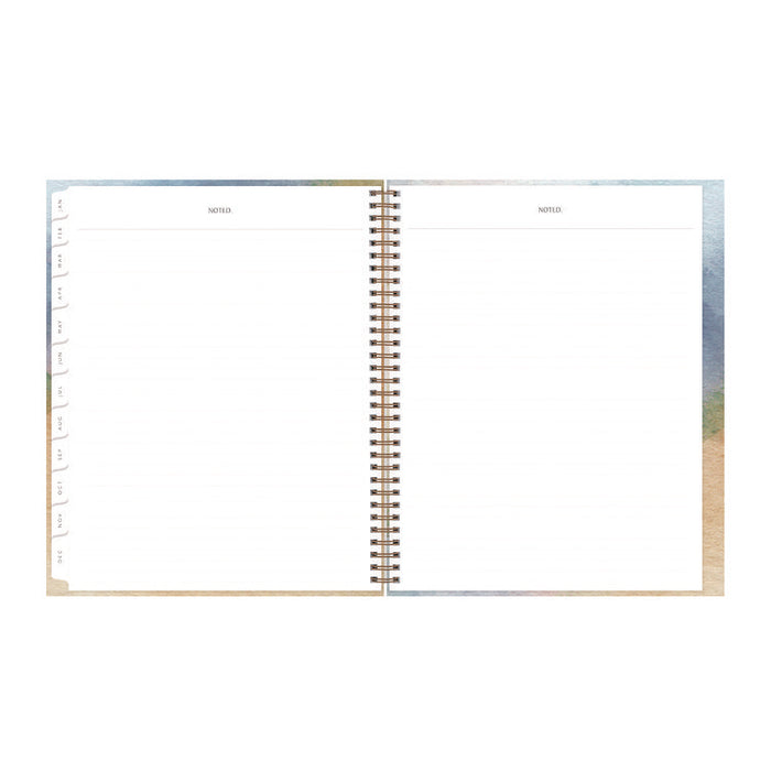 One Tree Planted Andreo Weekly/Monthly Planner, Abstract Artwork, 11" x 8.5", Blue/Sand/Green Cover, 12-Month (Jan-Dec): 2026