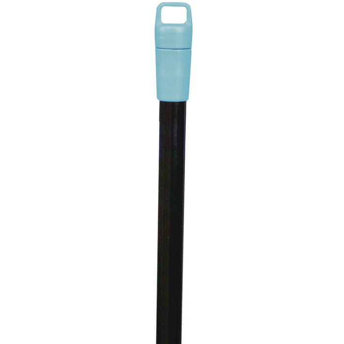 Lobby Dust Pan Broom, 36.86" Length, Black/Blue, 12/Carton
