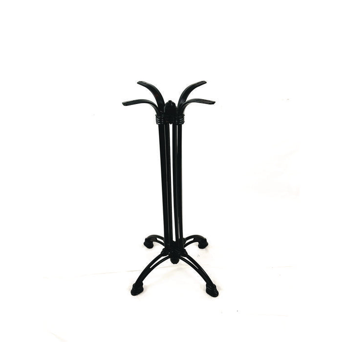 Topalit Tables, Square, 32 x 32 x 42, Brushed Silver Top, Black Aluminum Base/Legs