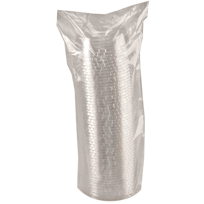 Kal-Clear/Nexclear Drink Cup Lids, Squat Dome Lid with 1.75" Hole, Fits 32 oz Cold Cups, Plastic, Clear, 500/Carton