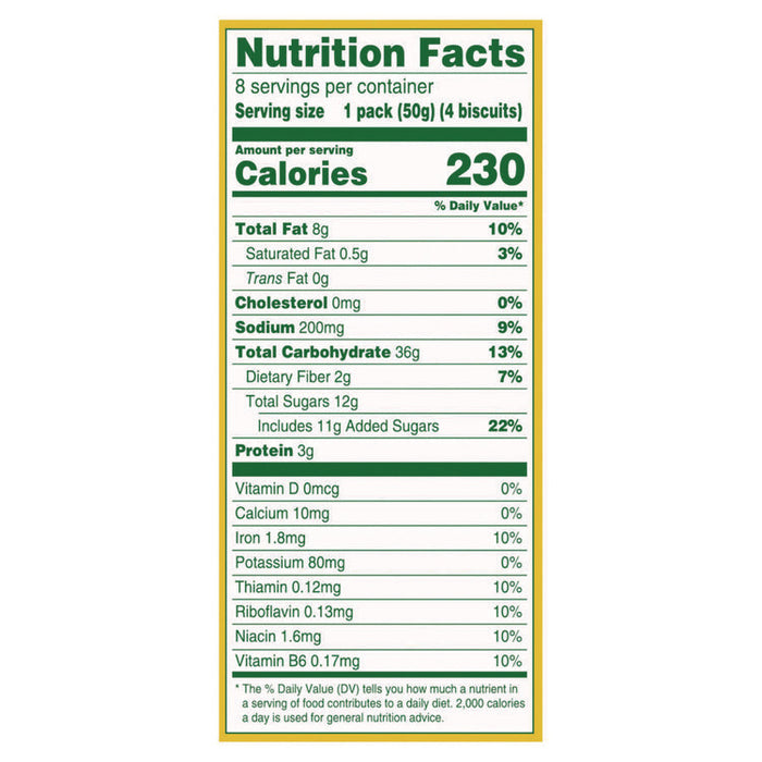 belVita Breakfast Biscuits, Blueberry, 1.76 oz Pack, 8/Box