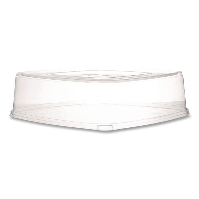 Vanguard Regalia Serving Tray Lids, 14.5 x 14.5 x 3.94, Clear, Plastic, 50/Carton