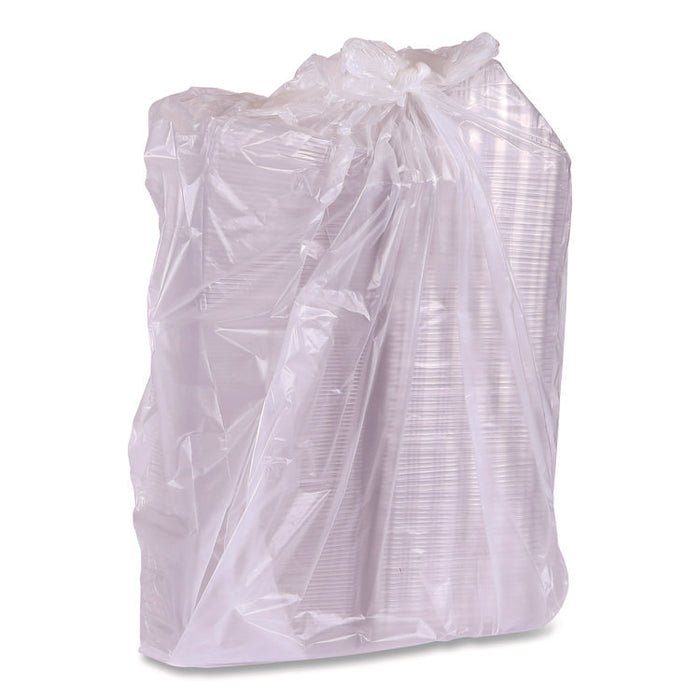 Compostable Takeout Wedge Sandwich Containers, 4.25 x 4.25 x 6.5 x 3, Clear, Plastic, 500/Carton