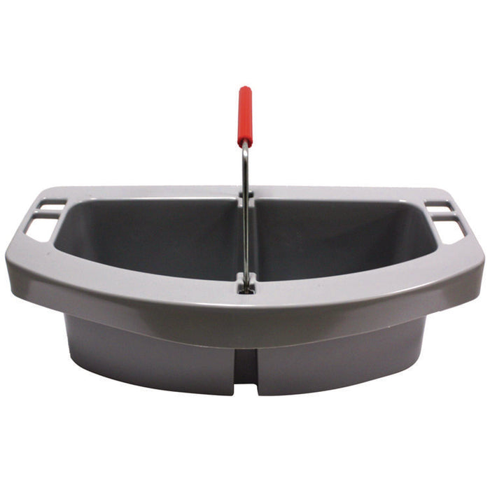 Maid Caddy, Two Compartments, 16 x 9 x 5, Gray