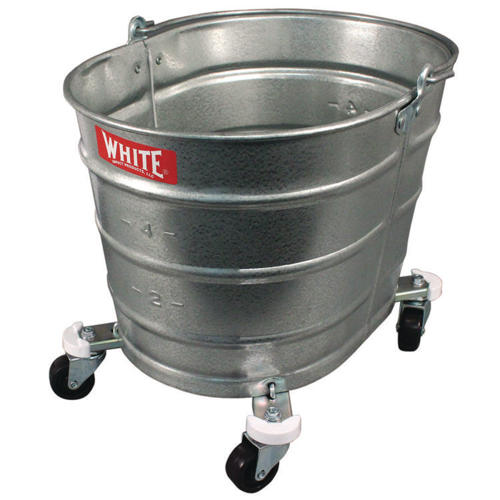 Metal Mop Bucket, 26 qt, Steel