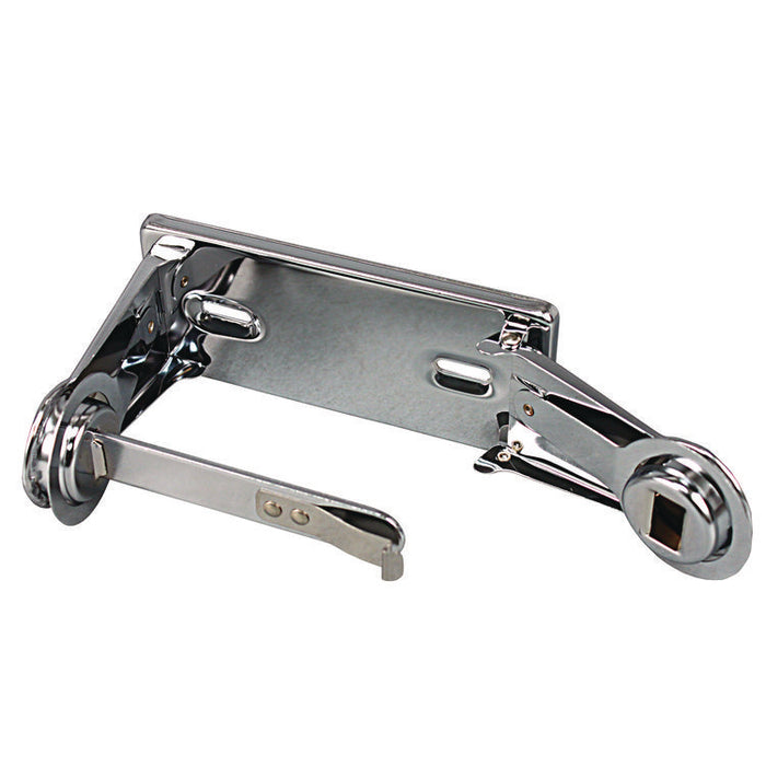 Single Roll Toilet Tissue Dispenser, 6.5 x 4.5 x 2.75, Chrome, 1 Dozen