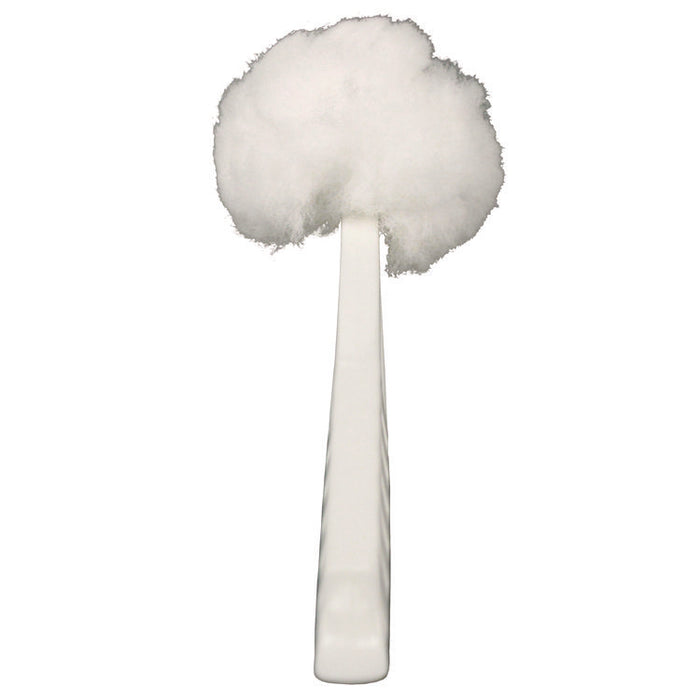 Deluxe Toilet Bowl Mop, 10" Handle, 4.5" Mop Head, White, 25/Carton