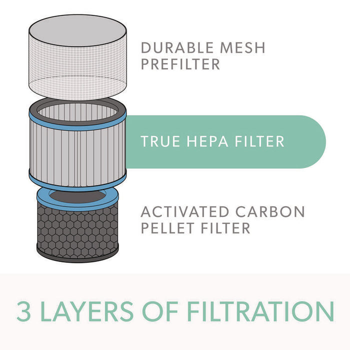 True HEPA and Allergy Replacement Filters for TruSens Air Purifiers Z-3000, Z-3500, 8.2 x 8.3