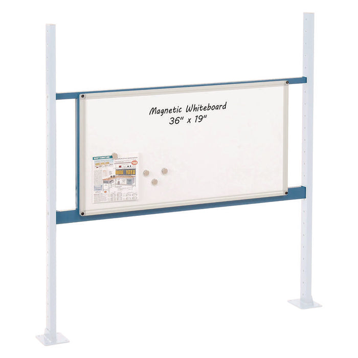 Workbench Whiteboard Panel Kit, Steel/Aluminum, 48"