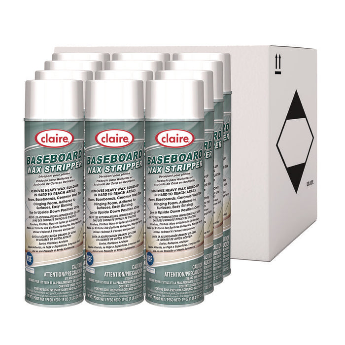 Baseboard Wax Stripper, Pine Scent, 19 oz Aerosol Spray, 12/Carton