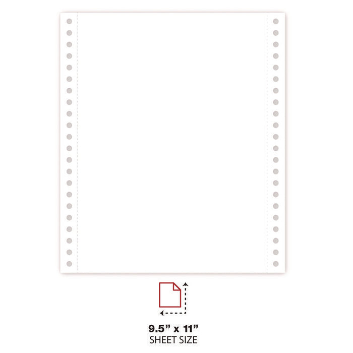 Printout Paper, 3-Part, 15 lb Bond Weight, 9.5 x 11, White/Canary/Pink, 1,200/Carton