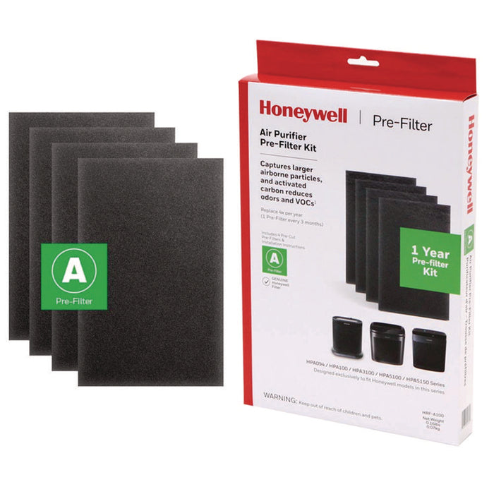 Pre-Cut Carbon Pre-Filter, Fits Models: HPA094/HPA100/HPA101/HPA104/HPA105/HPA106/HPA3100/HPA5100/HPA5150, Box of 4 Filters
