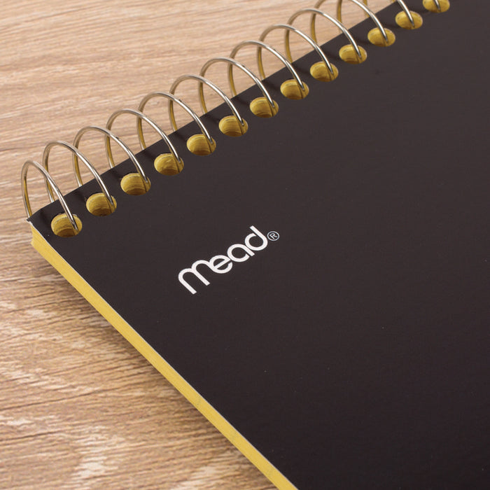 Stiff-Back Wire Bound Notepad, Canary/Blue Cover, Wide/Legal Rule, (70) Canary Yellow 8.5 x 11 Sheets