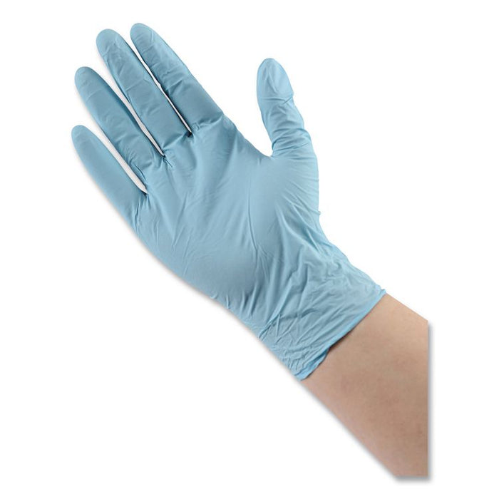 Disposable Examination Nitrile Gloves, Powder-Free, XX-Large, 5 mil Thick, 9.5" Long, Blue, 100/Box