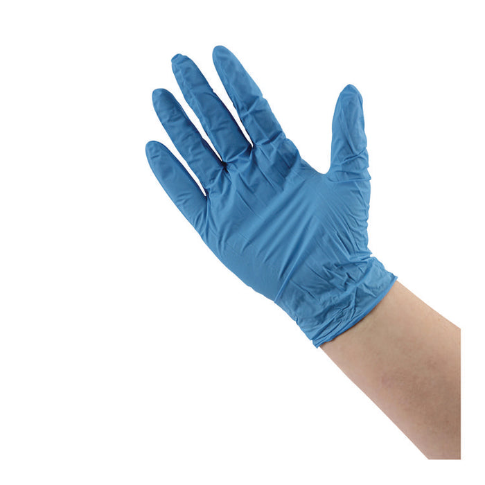 395 Series Disposable General-Purpose Nitrile Gloves, Powder-Free, X-Large, 5 mil Thick, 9.5" Long, Blue, 100/Box