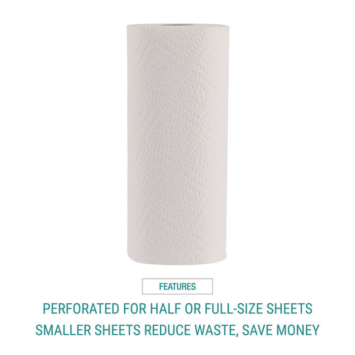 Premium Kitchen Roll Towels, 2-Ply, 11 x 6, White, 110/Roll, 12 Rolls/Carton
