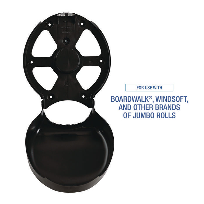 Single Jumbo Toilet Tissue Dispenser, 11 x 6.25 x 12.25, Black