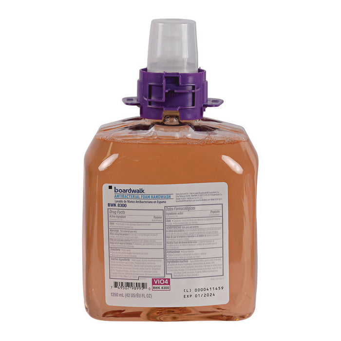 Foam Antibacterial Handwash, Fresh Fruit Scent, 1,250 mL Refill, 4/Carton