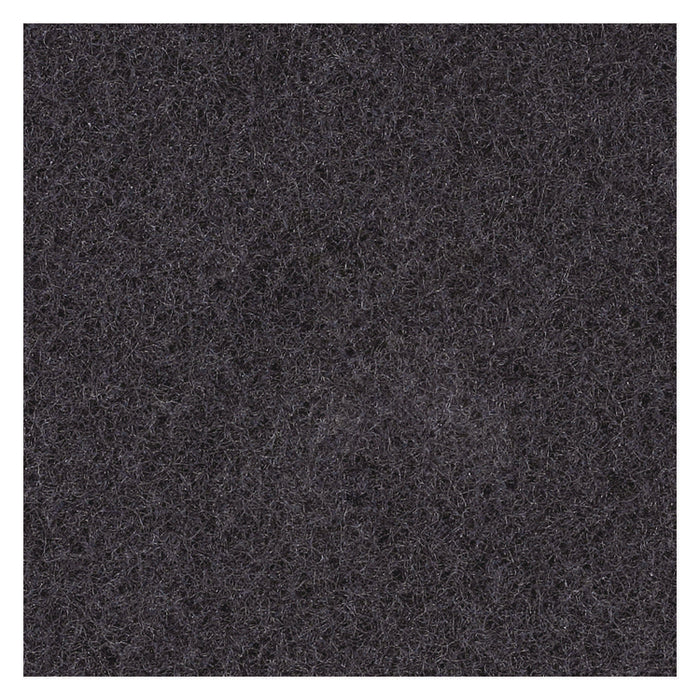 Stripping Floor Pads, 15" Diameter, Black, 5/Carton