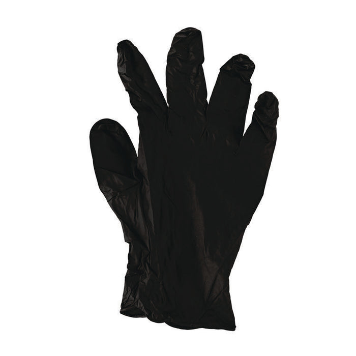 396 Series Disposable General-Purpose Nitrile Gloves, Powder-Free, XX-Large, 4.4 mil Thick, 9.5" Long, Black,100/Box,10 BX/CT