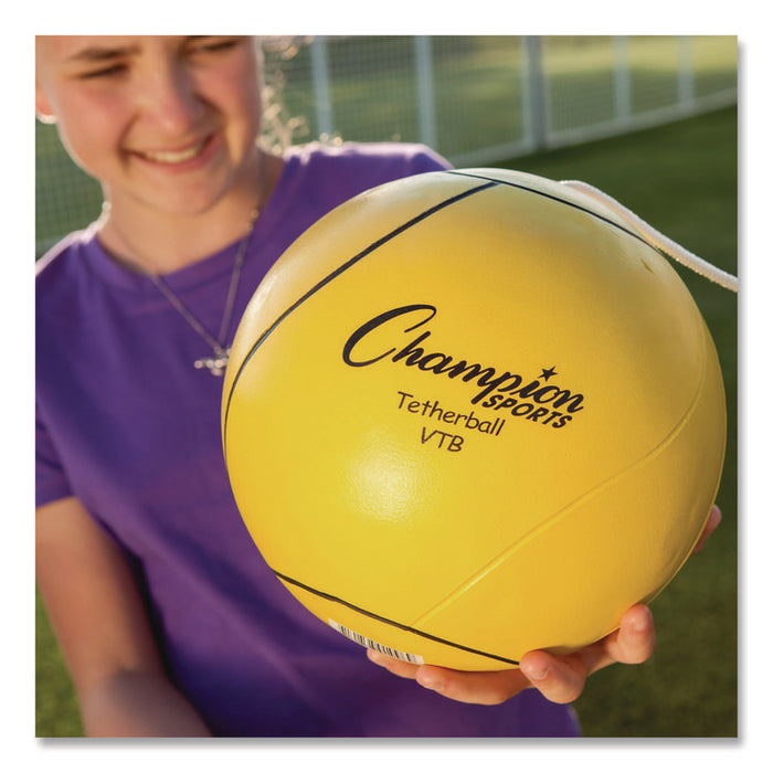 Deluxe Tetherball Tournament Set, Ball/24" Telescopic Poles/102" Cord/Carry Case/Pump/Needle
