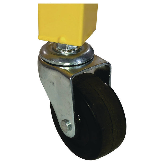 Full Size Lockable Ball Locker, Metal, 132 lb Capacity, 24 x 42 x 29.75, Yellow