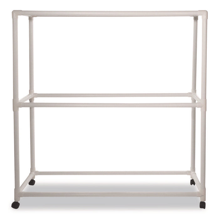 9 Ball ABS Storage Cart, Plastic, 132 lb Capacity, 19 x 62 x 67, White