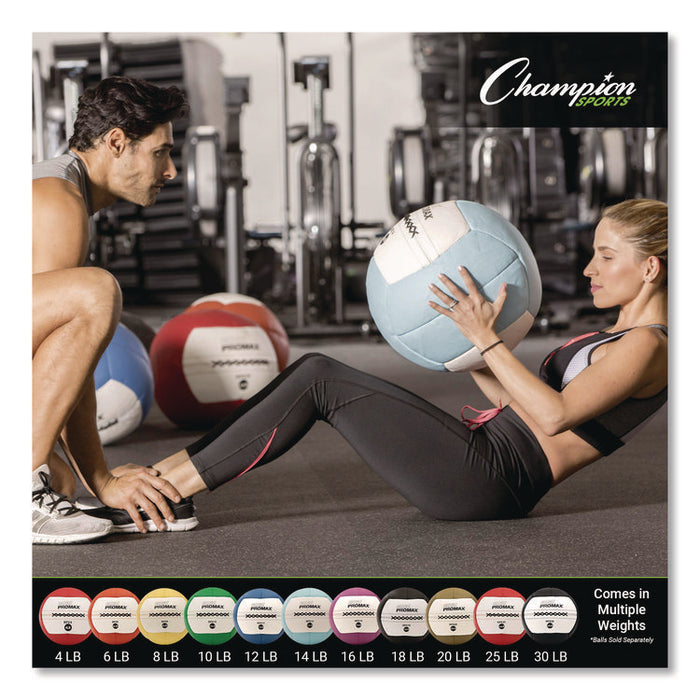 Rhino Promax Medicine Ball, 8 lb, Yellow