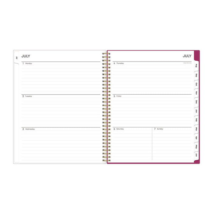 Mahalo Academic Year Create-Your-Own Cover Weekly/Monthly Planner, Floral Artwork, 11 x 8.5, 12-Month (July-June): 2025-2026