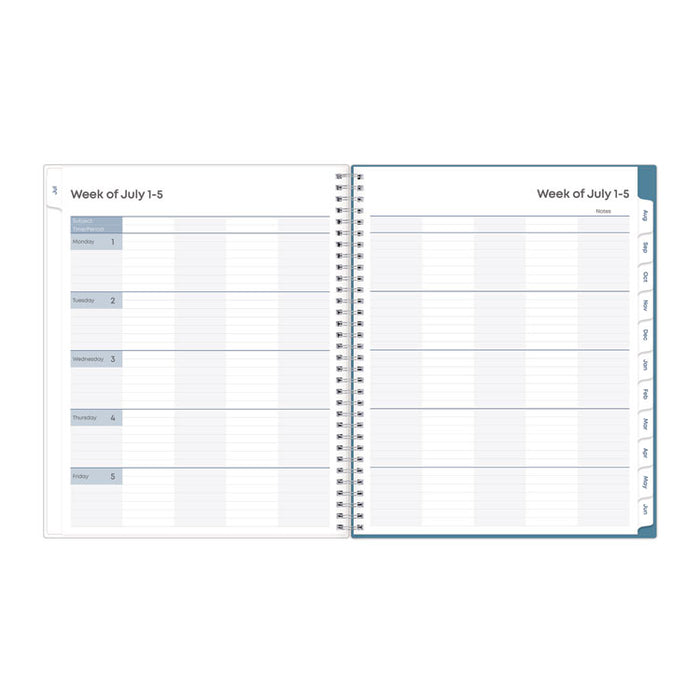 Teacher Dots CYO Cover Weekly/Monthly Lesson Planner, 9 Classes, Multicolor Cover, 11 x 8.5, 12-Month (July-June), 2025-2026