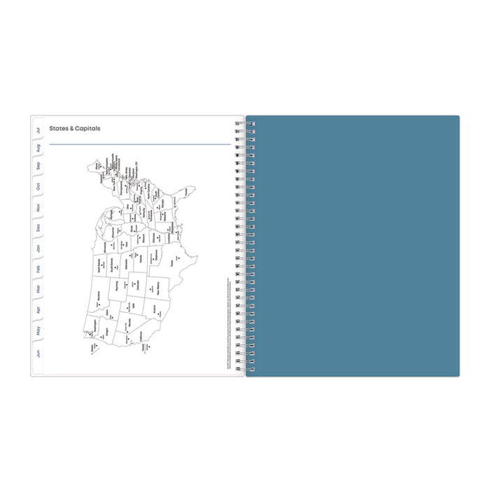 Teacher Dots CYO Cover Weekly/Monthly Lesson Planner, 9 Classes, Multicolor Cover, 11 x 8.5, 12-Month (July-June), 2025-2026