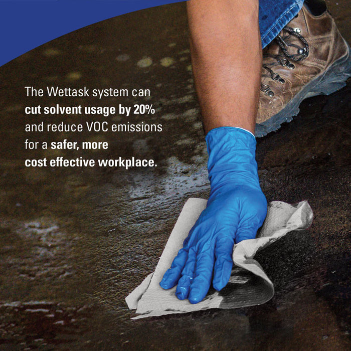 WetTask Customizable Wet Wiping System, 3.5 gal, Blue, 2/Carton