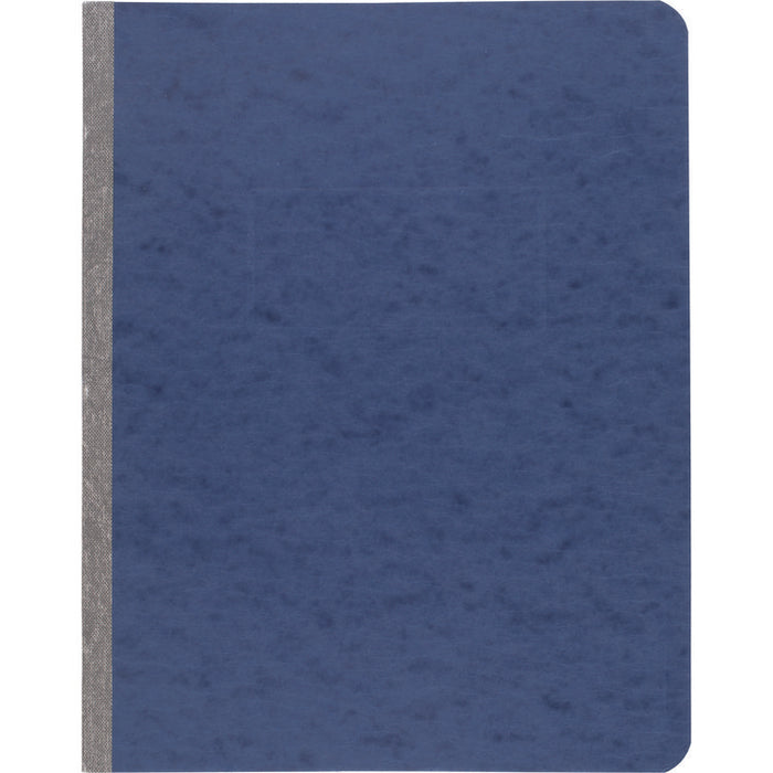 Pressboard Report Cover with Tyvek Reinforced Hinge, Two-Piece Prong Fastener, 3" Capacity, 8.5 x 11, Dark Blue/Dark Blue