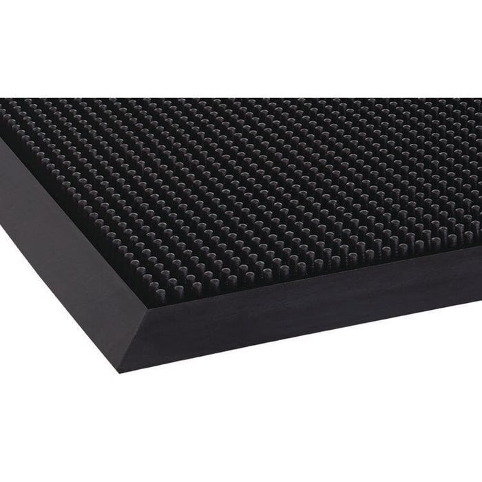 Mat-A-Dor Entrance Scraper Mat, Black Fingertip Textured Rubber Surface, 24" x 32"